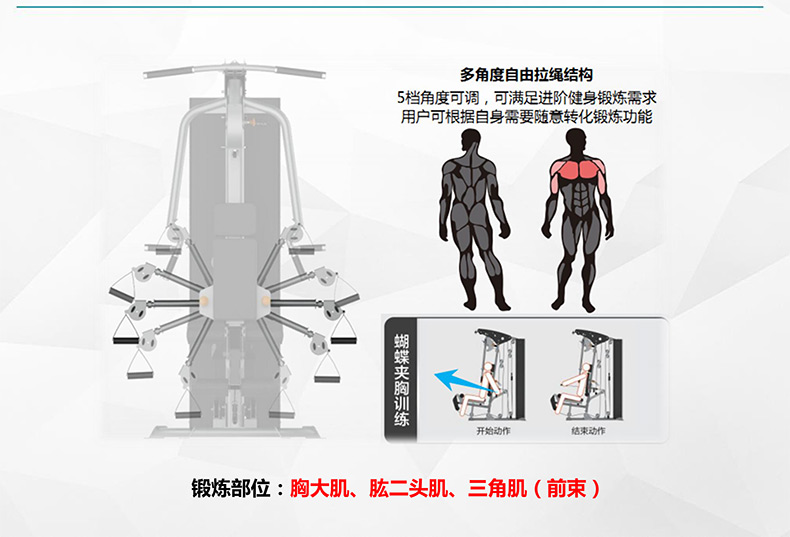 室内健身器材-单人站综合训练器SH-G6501